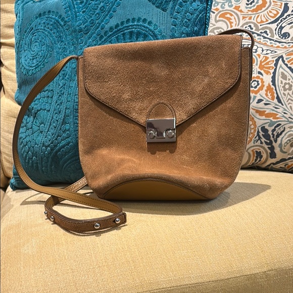 Loeffler Randall Handbags - Loeffler Randall Elegant Brown Suede Shoulder Bag